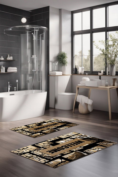 Mijölnir Juego de alfombrillas de baño CT-5162, 2 piezas